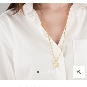 Mejuri lock necklace